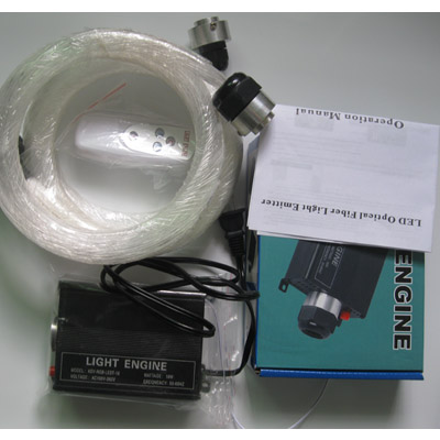 16W fiber optic lighting (fiber light source+200pcs 0.75mm 2m)